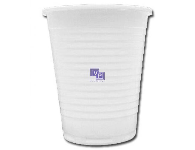 Vasos de plástico Blanco "Irrompibles" 160cc - 3000 unidades