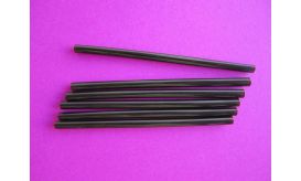 Cañitas / Pajitas de plástico MOJITO/coctail Negras - 6mm x 12cm - Caja de 20000 unidades