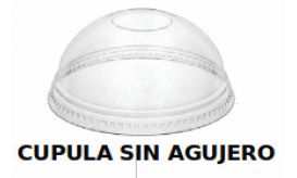 Tapa Cupula SIN agujero para Vaso de Plastico PET  84001-84002-84003-84004 - 1000 Unidades