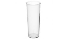Vasos de TUBO de plástico Transparente "Irrompibles" Flexitub 300cc - 500 unidades