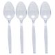 Cucharas de plástico Premium extra-fuerte transparentes 18 cm - 2000 unidades